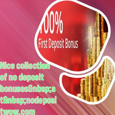 First deposit bonus casino